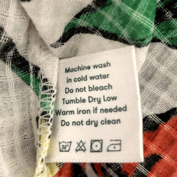 Roller Rabbit Jorales Lucy Top Iris Floral Red Purple Yellow Green, X-SMALL NWT - Picture 10 of 12